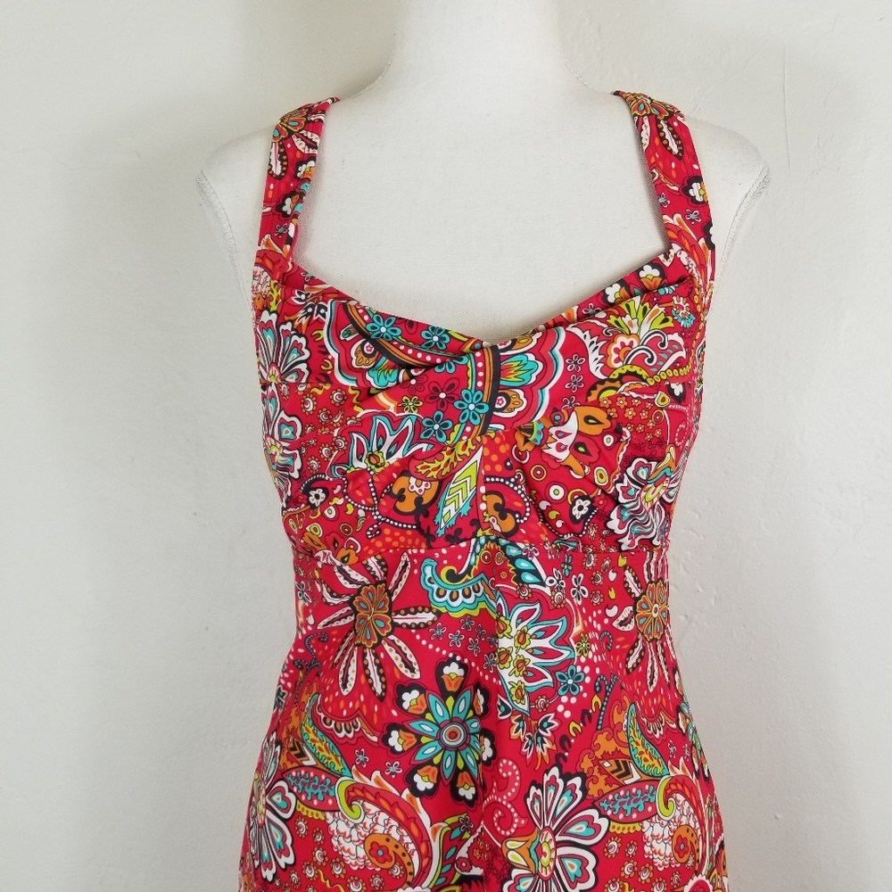 Athleta Salina Paisley Swimsuit dress floral S - Picture 6 of 8